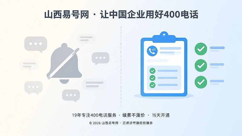对比式扁平插画：左栏灰调静音铃铛，右栏彩色工单与对勾，对比异常隐藏与留痕